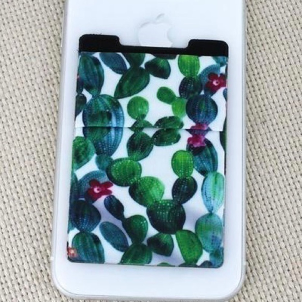 Cactus Print Phone Pocket
